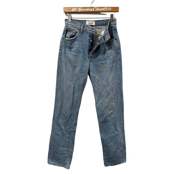 Reformation High Rise Teigen Cigarette Straight Jeans Button Fly Casual 26 - Picture 1 of 8